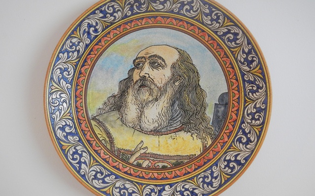 Piatto col Santo Marino