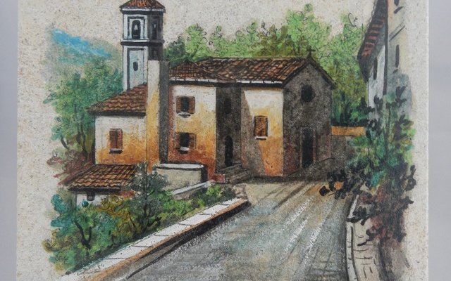 Acquaviva dipinto su Pietra